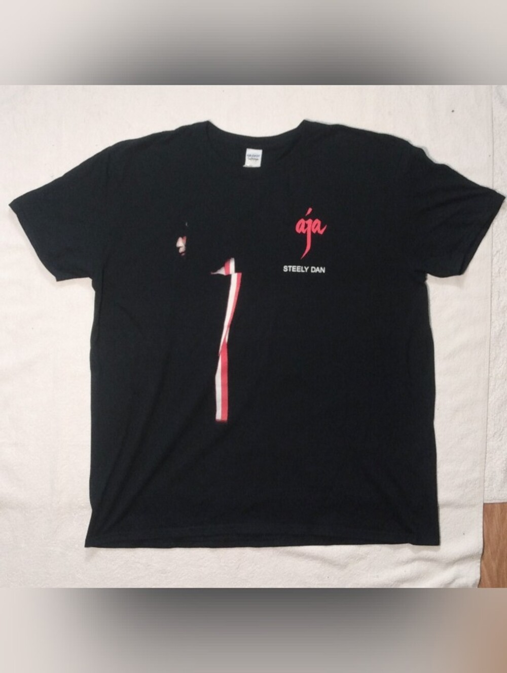 STEELY DAN AJA Music Concert TOUR Gildan Tag Black Tee T-Shirt - L / XL